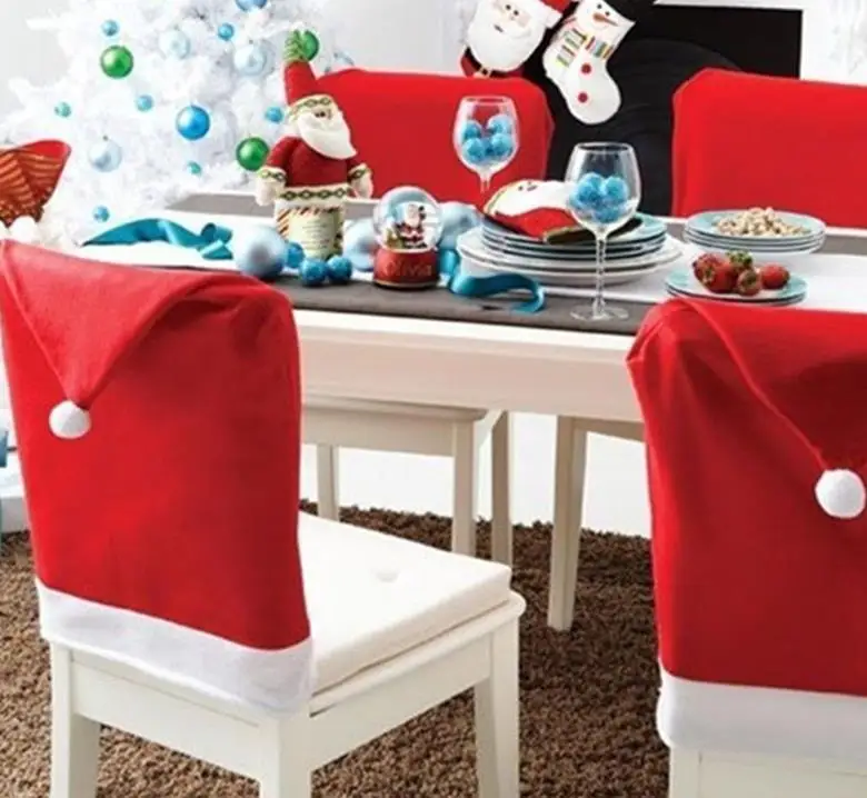 Xmas Red Santa Clause Hat Cap Chair Back Covers Christmas Dinner Party Decorations Festive event decor Supplies 50CMX60CM
Xmas Red Santa Clause Hat Cap Chair Back Covers Christmas Dinner Party Decorations Festive event decor Supplies 50CMX60CM