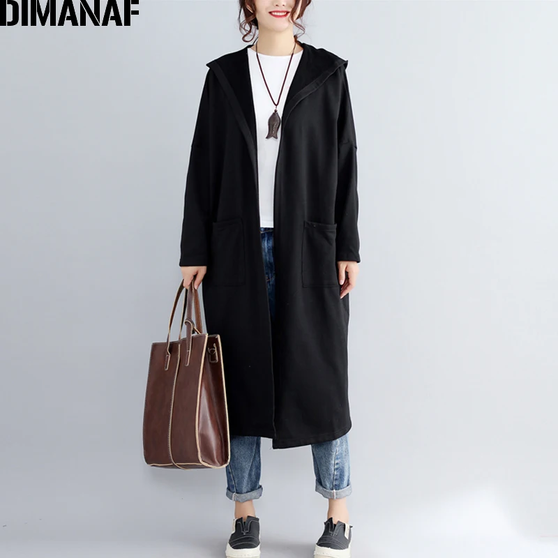 Женская длинная куртка DIMANAF, Свободный кардиган из хлопка, утепленная верхняя одежда черного цвета для зимы, 2019
Женская длинная куртка DIMANAF, Свободный кардиган из хлопка, утепленная верхняя одежда черного цвета для зимы, 2019