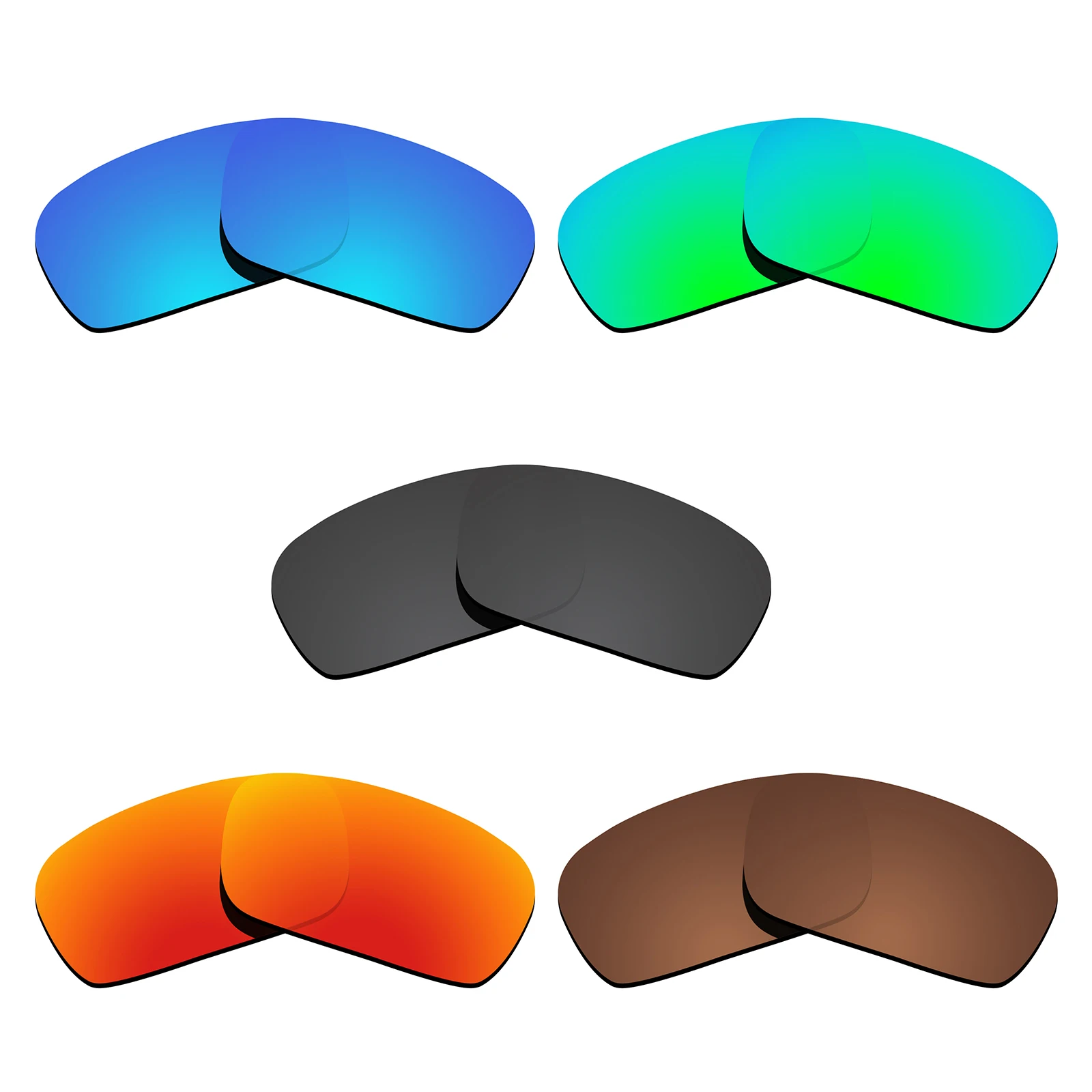 Glintbay 5 Pairs Polarized Sunglasses Replacement Lenses for Oakley Crankshaft-5 Colors
Glintbay 5 Pairs Polarized Sunglasses Replacement Lenses for Oakley Crankshaft-5 Colors