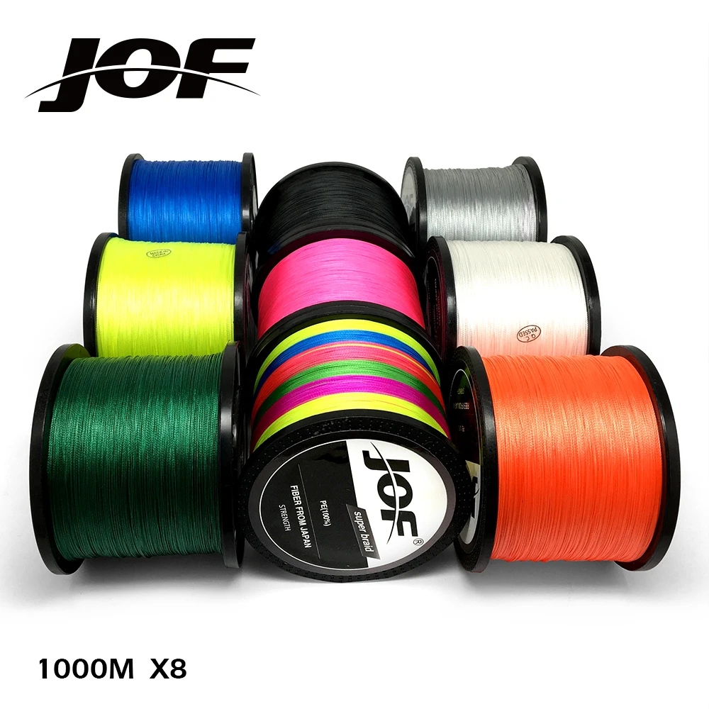 JOF PE Braided Fishing Line Multifilament White Fishing Cord Strong 8 Strands 1000M Fishing Line
JOF PE Braided Fishing Line Multifilament White Fishing Cord Strong 8 Strands 1000M Fishing Line