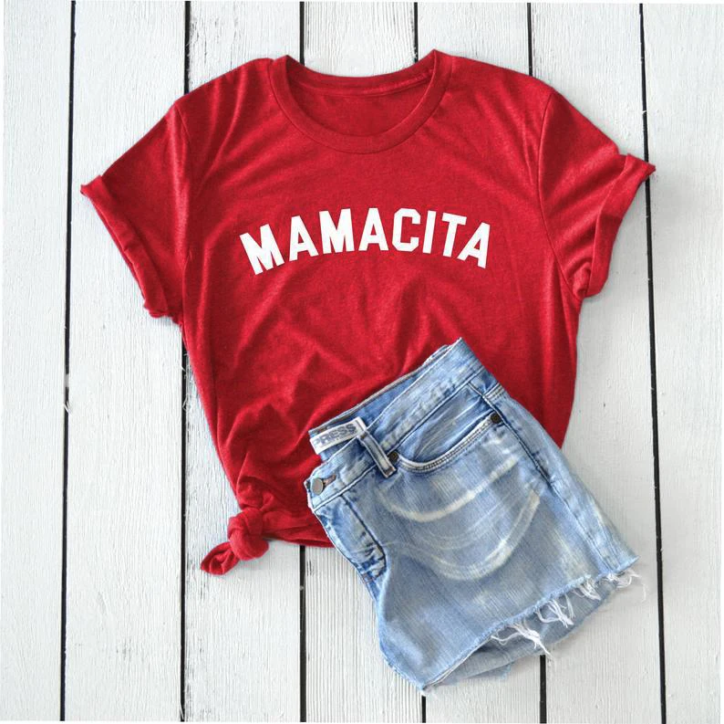 Mamacita Hipster Funny Graphic T-Shirt Mother's day Blessed Mama Tee Casual Grunge Mama Vintage Girl Slogan Tops Red t shirts
Mamacita Hipster Funny Graphic T-Shirt Mother's day Blessed Mama Tee Casual Grunge Mama Vintage Girl Slogan Tops Red t shirts