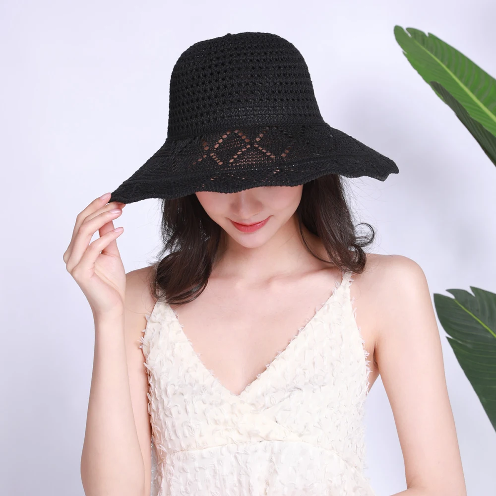 Summer Female Sunscreen Bow-knot Sun Hat Outdoors Straw Hat Cap Handmade Korean Dome Top Cotton Black Foldable Hollow Fresh
Summer Female Sunscreen Bow-knot Sun Hat Outdoors Straw Hat Cap Handmade Korean Dome Top Cotton Black Foldable Hollow Fresh