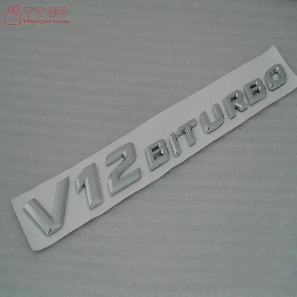 V12 BITURBO V8 BITURBO Emblem Badge car Sticker for SL65 CL600 CL65 S600 car-styling
V12 BITURBO V8 BITURBO Emblem Badge car Sticker for SL65 CL600 CL65 S600 car-styling
