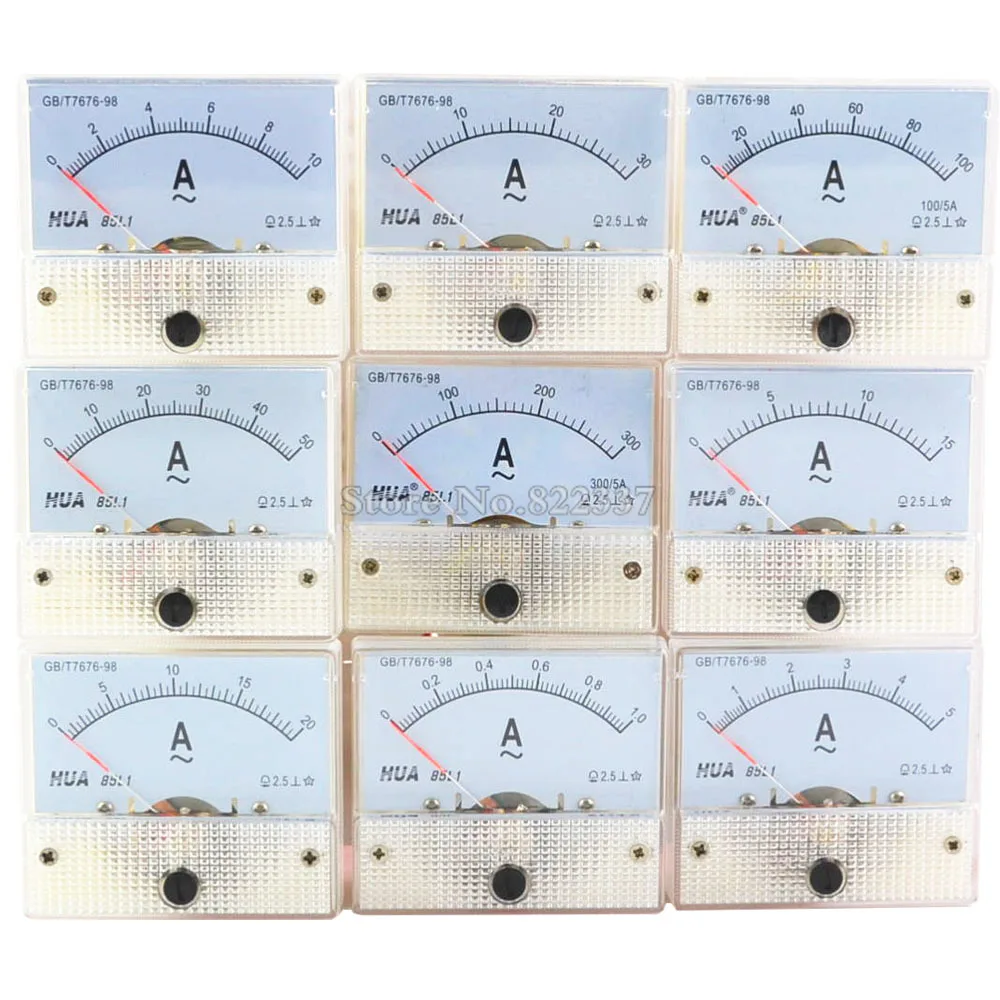 85L1-A AC Amp Meters Analog Meter Panel Measuring Range 1A 2A 3A 5A 10A 15A 20A 30A 50A 100A 300A Micro Current
85L1-A AC Amp Meters Analog Meter Panel Measuring Range 1A 2A 3A 5A 10A 15A 20A 30A 50A 100A 300A Micro Current