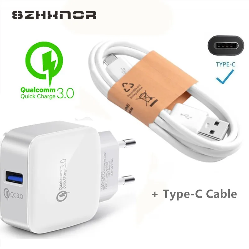 QC3.0 USB Зарядное устройство ЕС адаптер для путешествий на стене с зарядное Samsung Galaxy