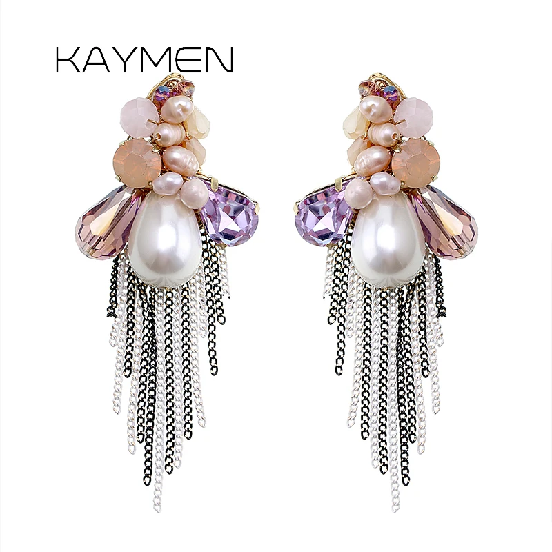 Kaymen Beautiful Luxury Crystal with Fresh Water Pearl Women Stud Earrings for Girls Party Prom Jewelry Statement Earrings 4143
Kaymen Beautiful Luxury Crystal with Fresh Water Pearl Women Stud Earrings for Girls Party Prom Jewelry Statement Earrings 4143