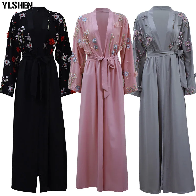 UAE Abaya Dubai Muslim Hijab Dress Kaftan Arab Islam Women Long Floral Kimono Cardigan Turkish Elbise Mubarak Islamic Clothing
UAE Abaya Dubai Muslim Hijab Dress Kaftan Arab Islam Women Long Floral Kimono Cardigan Turkish Elbise Mubarak Islamic Clothing