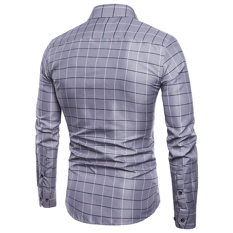 White Men Plaid Shirt Long Sleeve Business Banquet Mens Dress Shirt Large Size 5XL Slim Shirts Man
White Men Plaid Shirt Long Sleeve Business Banquet Mens Dress Shirt Large Size 5XL Slim Shirts Man