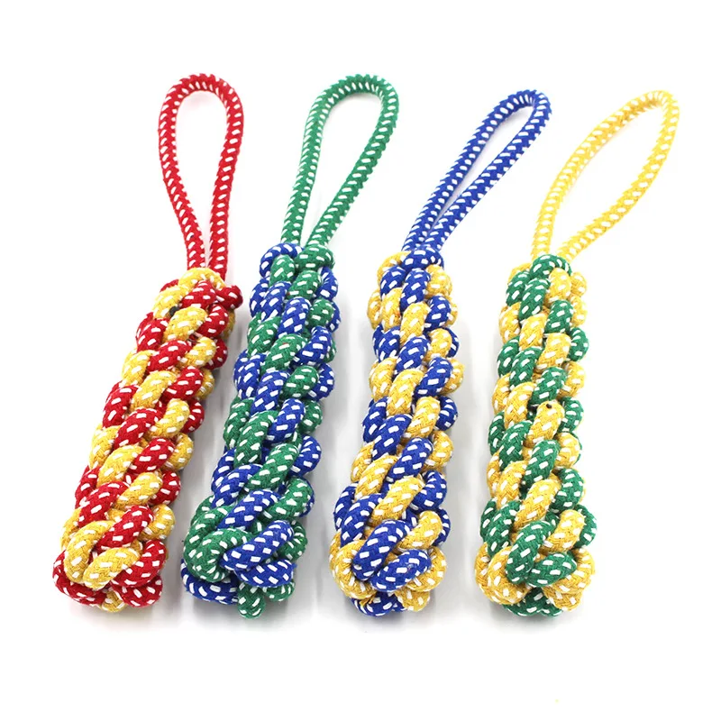 New Cotton Rope Dog Toy Knot Puppy Chew Molar Teething Toys Teeth Cleaning Pet Palying for Small Medium Large Dogs Pet Supplies
New Cotton Rope Dog Toy Knot Puppy Chew Molar Teething Toys Teeth Cleaning Pet Palying for Small Medium Large Dogs Pet Supplies