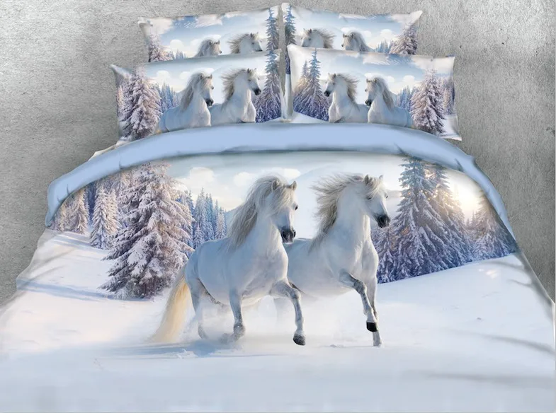 3D Horse Bedding sets quilt duvet cover set bed in a bag sheet linen bedspread Animal print Super King size queen full twin 4PCS
3D Horse Bedding sets quilt duvet cover set bed in a bag sheet linen bedspread Animal print Super King size queen full twin 4PCS