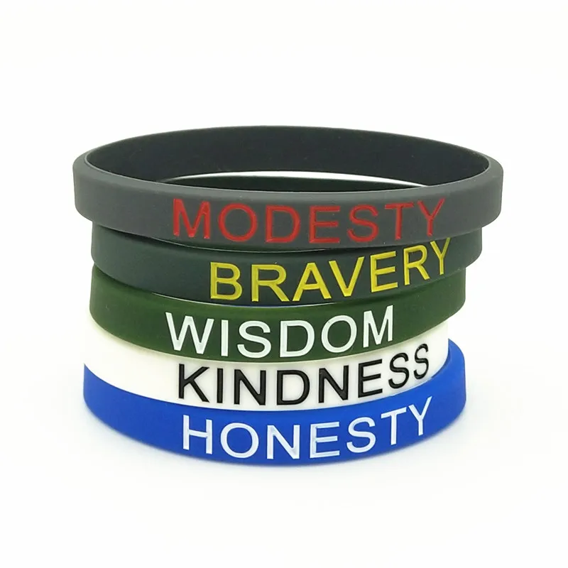 Tide Brand Courage Wisdom Belief Bangles Wristband English Inspirational Silicone Wristbands Bracelets &Bangles Friends SH303
Tide Brand Courage Wisdom Belief Bangles Wristband English Inspirational Silicone Wristbands Bracelets &Bangles Friends SH303