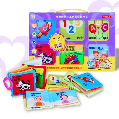 6pcs/set Retail toy baby cloth book around knowledge around early education book for toddler cute cartoon infant Book livro pano
6pcs/set Retail toy baby cloth book around knowledge around early education book for toddler cute cartoon infant Book livro pano