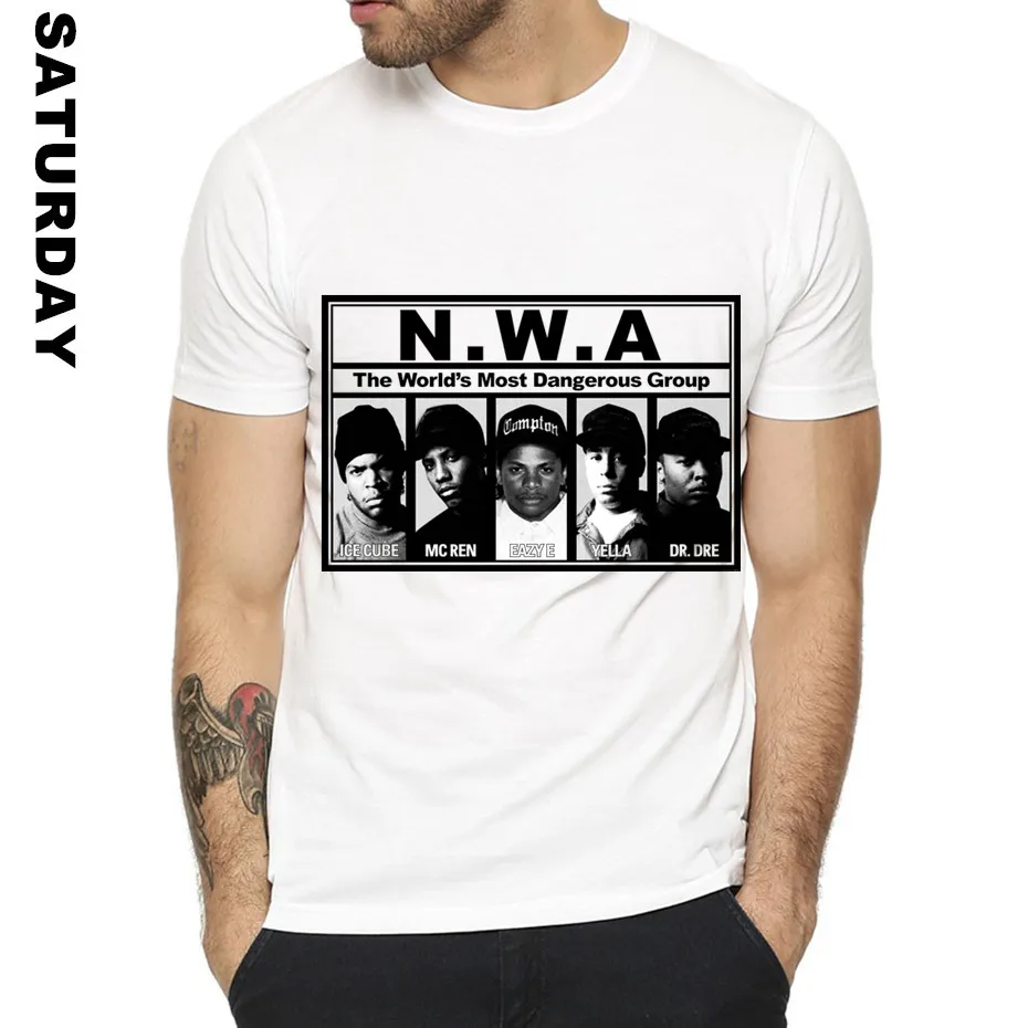 NWA прямой из Compton хип хоп дизайн забавная футболка для мужчин и женщин унисекс