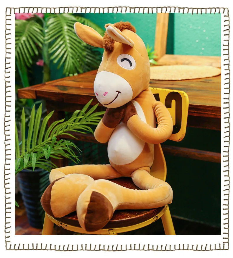 cartoon donkey plush toy about 70cm cute donkey down cotton soft doll throw pillow birthday gift w2188
cartoon donkey plush toy about 70cm cute donkey down cotton soft doll throw pillow birthday gift w2188