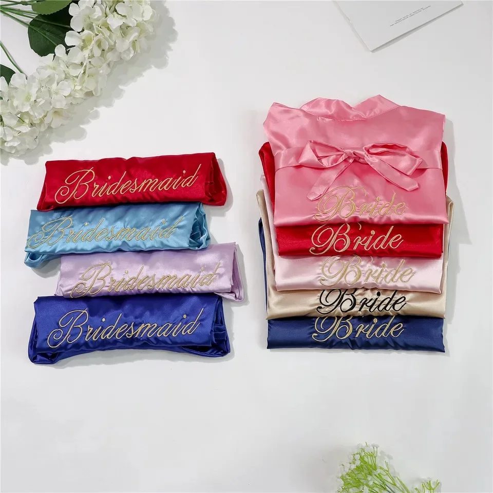 7pcs lot Custom name Satin Kimono Robe Wedding Proposal Bridal Bacholette party Bride Bridesmaid robes gift
7pcs lot Custom name Satin Kimono Robe Wedding Proposal Bridal Bacholette party Bride Bridesmaid robes gift