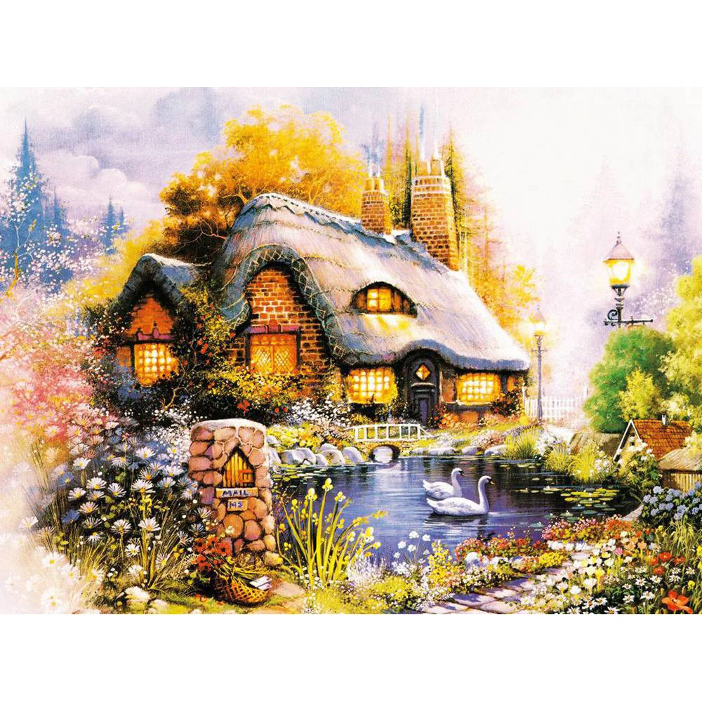 LaoJieYuan Diamond Embroidery Dream House Diy Diamond Painting Square Drill Rhinestone Pasted Full drill Cross Stitch Crafts
LaoJieYuan Diamond Embroidery Dream House Diy Diamond Painting Square Drill Rhinestone Pasted Full drill Cross Stitch Crafts