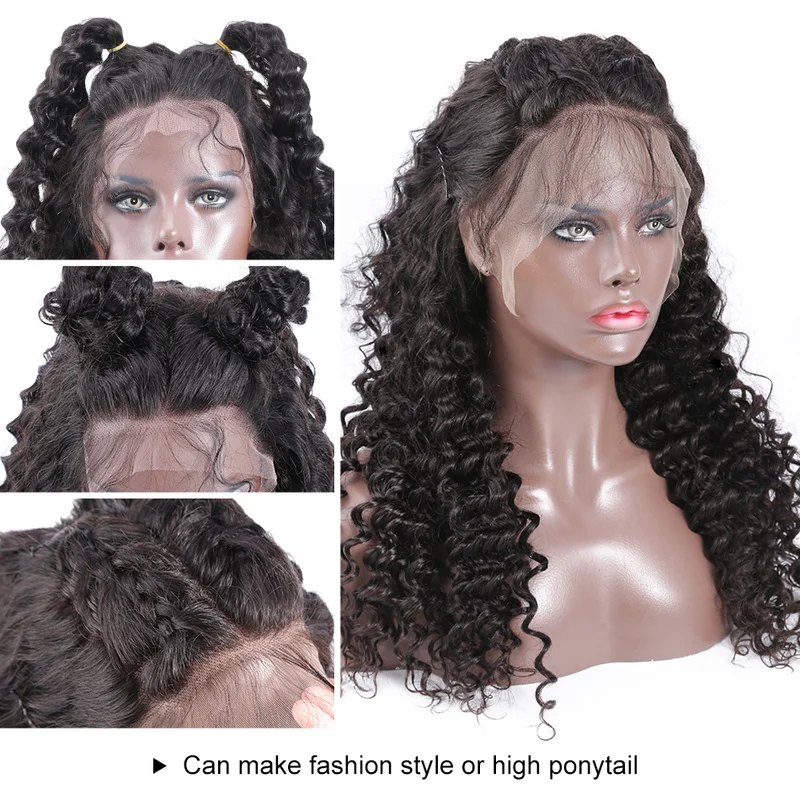 RucyCat 360 Lace Frontal Wigs For Black Women Malaysian Human Hair Lace Front Wig Deep Wave Pre-Plucked With Baby Hair
RucyCat 360 Lace Frontal Wigs For Black Women Malaysian Human Hair Lace Front Wig Deep Wave Pre-Plucked With Baby Hair