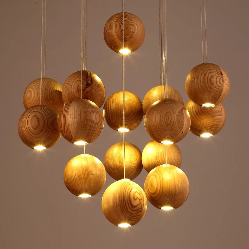 Modern Solid Wood Pendant Lamp Chinese Nordic Wooden Ball Light Fixtures Creative Minimalist Hanging Lamps For Bar Restaurant
Modern Solid Wood Pendant Lamp Chinese Nordic Wooden Ball Light Fixtures Creative Minimalist Hanging Lamps For Bar Restaurant