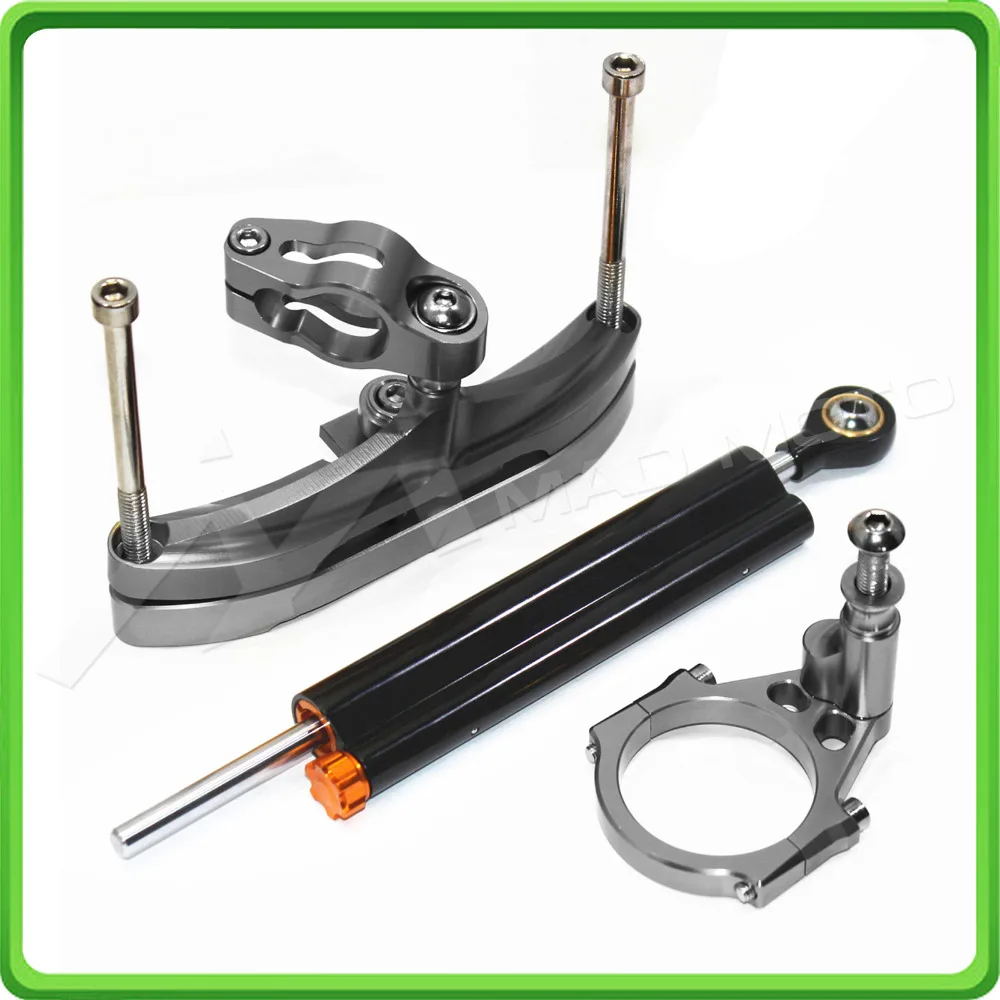 For Yamaha FZ1 Fazer 2006 2007 2008 2009 2010 2011 2012 2013 2014 2015 2016 2017 Steering Damper & Bracket Mount Kit Black&Gray
For Yamaha FZ1 Fazer 2006 2007 2008 2009 2010 2011 2012 2013 2014 2015 2016 2017 Steering Damper & Bracket Mount Kit Black&Gray