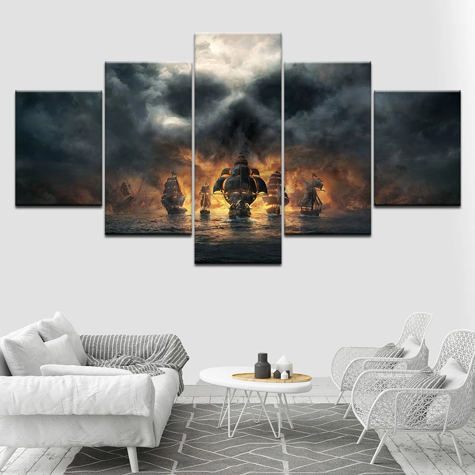 5 Pieces Canvas Painting Pirates of the Caribbean Movie Wall Art Pictures Modular Wallpapers Poster Print for living room Decor
5 Pieces Canvas Painting Pirates of the Caribbean Movie Wall Art Pictures Modular Wallpapers Poster Print for living room Decor