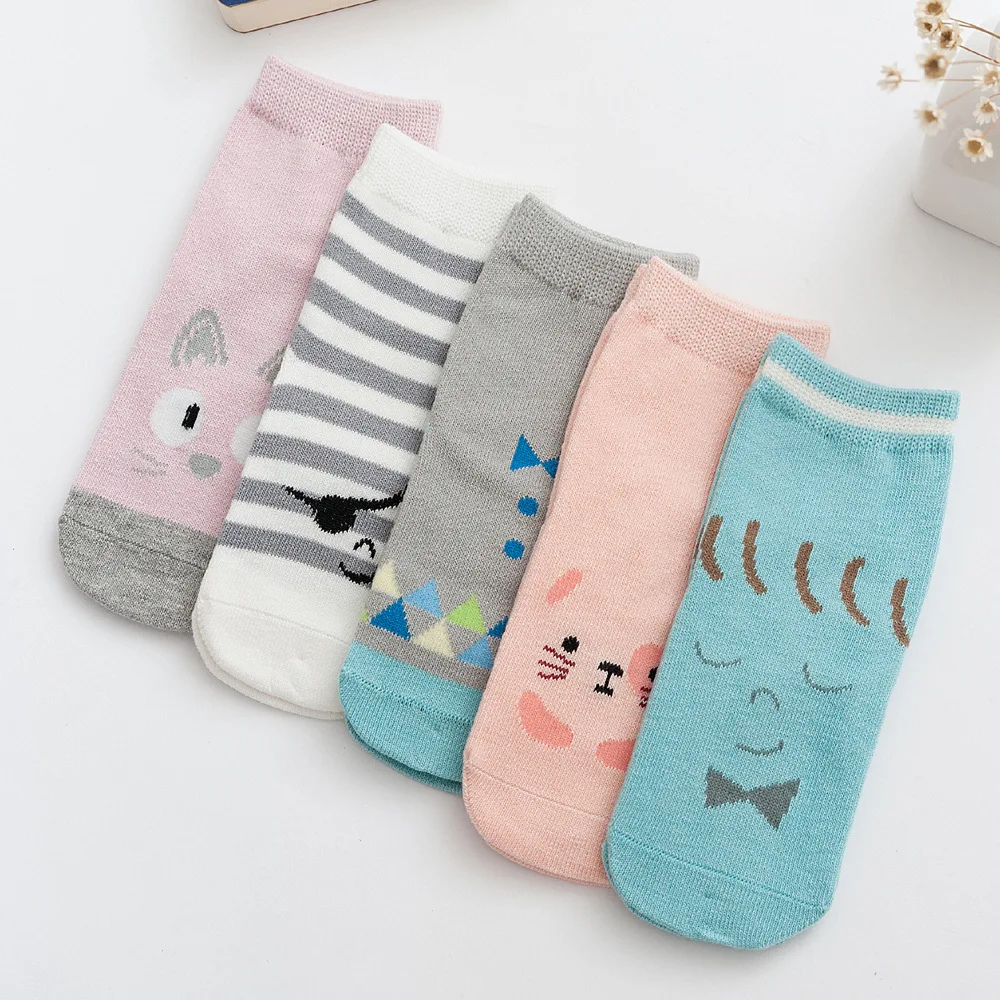 5 pairs Kids Socks Autumn Winter New Cartoon Animals Smile Funny Short Socks Girls Boys Kids Cat Printed Cotton Socks 1-4year
5 pairs Kids Socks Autumn Winter New Cartoon Animals Smile Funny Short Socks Girls Boys Kids Cat Printed Cotton Socks 1-4year