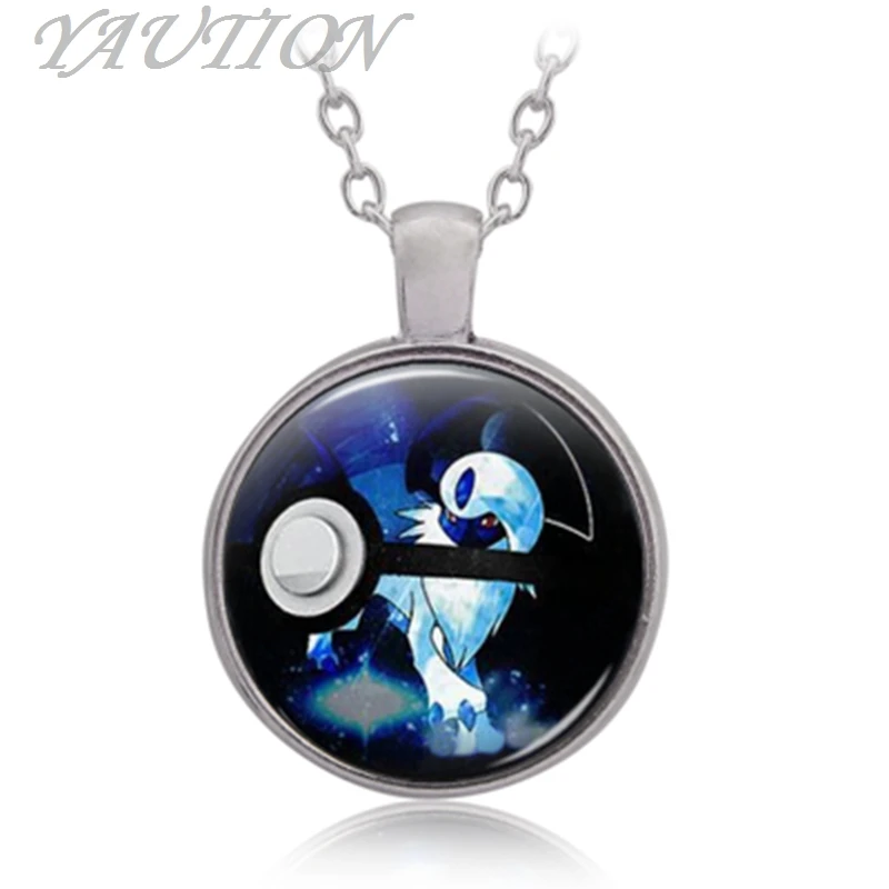 3 цвета Pokemon Монстр Серии Pocket Monster Absol Детское время ожерелье|necklace necklace|baby necklacenecklace