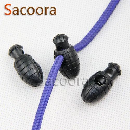 1000pcs/pack Plastic Black Grenade Style Cord Lock Stopper For Paracord/Shoe Lace Hole Size 5mm Free Shipping #C0009-B1
1000pcs/pack Plastic Black Grenade Style Cord Lock Stopper For Paracord/Shoe Lace Hole Size 5mm Free Shipping #C0009-B1