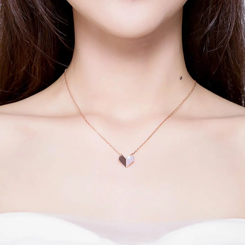 925 Sterling Silver Floding Heart Shell Choker Necklace for Women Short Chain Neckalce Rose Gold Color Jewelry
925 Sterling Silver Floding Heart Shell Choker Necklace for Women Short Chain Neckalce Rose Gold Color Jewelry