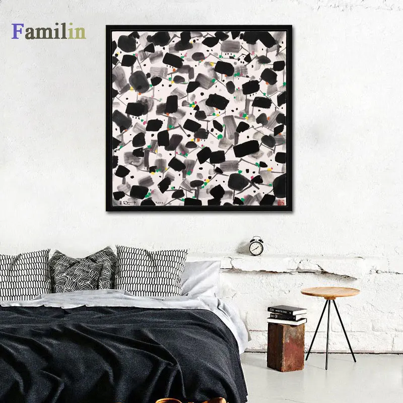 Домашний Современный абстрактный черный белый фотографический минималистичный