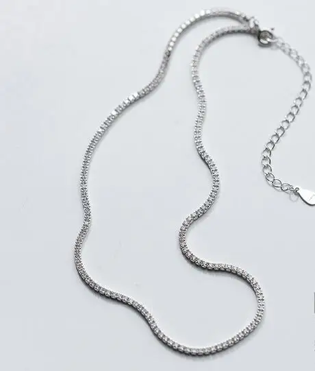 100% Real. 925 Sterling Silver Fine Jewelry 2MM Prong White CZ Stone AAAA+ Tennis CHOKER Short Necklace Pendant Italy C-D3397
100% Real. 925 Sterling Silver Fine Jewelry 2MM Prong White CZ Stone AAAA+ Tennis CHOKER Short Necklace Pendant Italy C-D3397