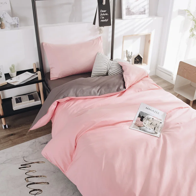 Fashion solid color cotton 3pcs bedding sets/bed set/bedclothes for kids/bed linen duvet cover bed sheet pillowcase #/
Fashion solid color cotton 3pcs bedding sets/bed set/bedclothes for kids/bed linen duvet cover bed sheet pillowcase #/