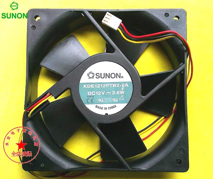Original Sunon KDE1212PTB2-6A 12V 3.6W 12CM 12025 120 * 120 * 25MM chassis cooling fan
Original Sunon KDE1212PTB2-6A 12V 3.6W 12CM 12025 120 * 120 * 25MM chassis cooling fan