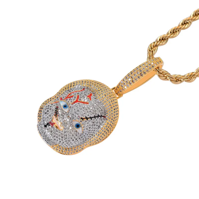 Hip Hop Jewelry Living Dead Dolls Pendant Necklace New Arrival AAA Cubic Zircon Horror Rock Mens Necklaces
Hip Hop Jewelry Living Dead Dolls Pendant Necklace New Arrival AAA Cubic Zircon Horror Rock Mens Necklaces