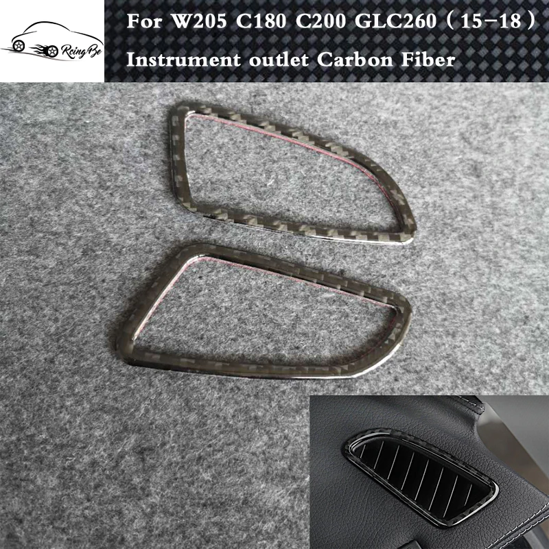 Carbon fiber Instrument desk Air conditioner vent Interior decoration Stickers For Benz W205 C Class C180 C200 GLC260
Carbon fiber Instrument desk Air conditioner vent Interior decoration Stickers For Benz W205 C Class C180 C200 GLC260