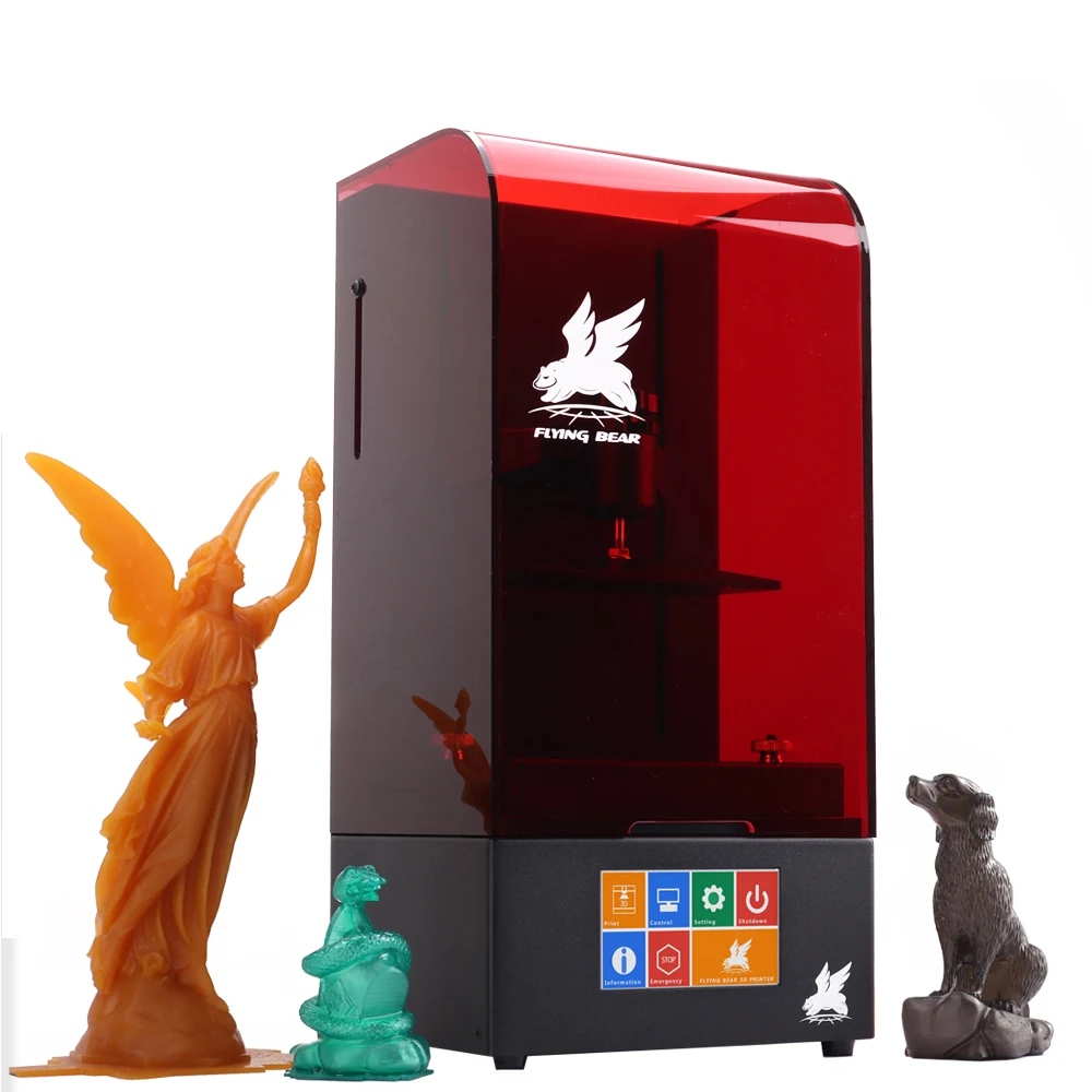 2018 новейший Flyingbear Shine UV Смола Высокоточный ЖК DLP 3d принтер WiFi шариковый винт 4 3