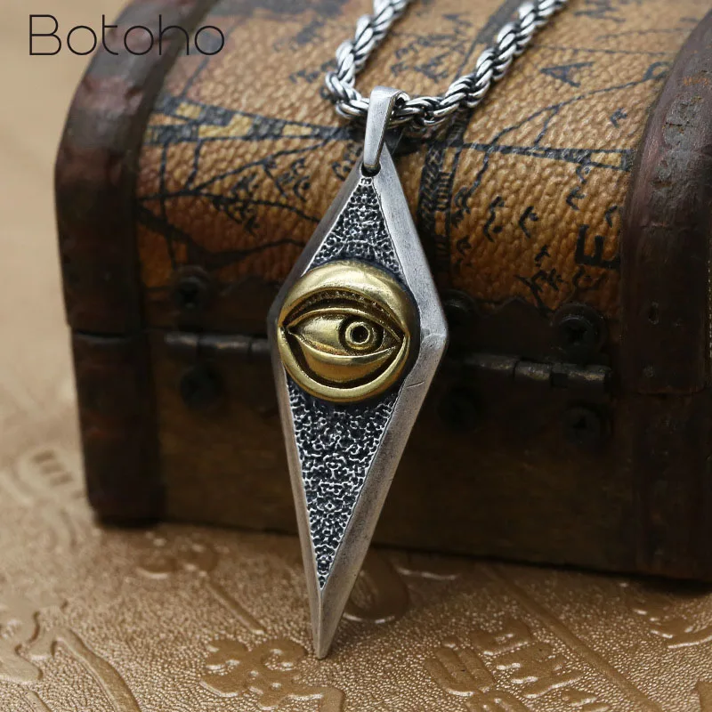 Real 925 Sterling Silver Devil's Eye Pendant for Women Men Retro Punk Domineering Pendant Fit Original Necklace DIY Jewelry Gift
Real 925 Sterling Silver Devil's Eye Pendant for Women Men Retro Punk Domineering Pendant Fit Original Necklace DIY Jewelry Gift