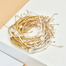 ZMZY Alphabet Jewellery Handmade Miyuki DIY Beads Sea Shell Beads Letter A~Z Charm Bracelets For Lover Girls Bracelet Jewelry