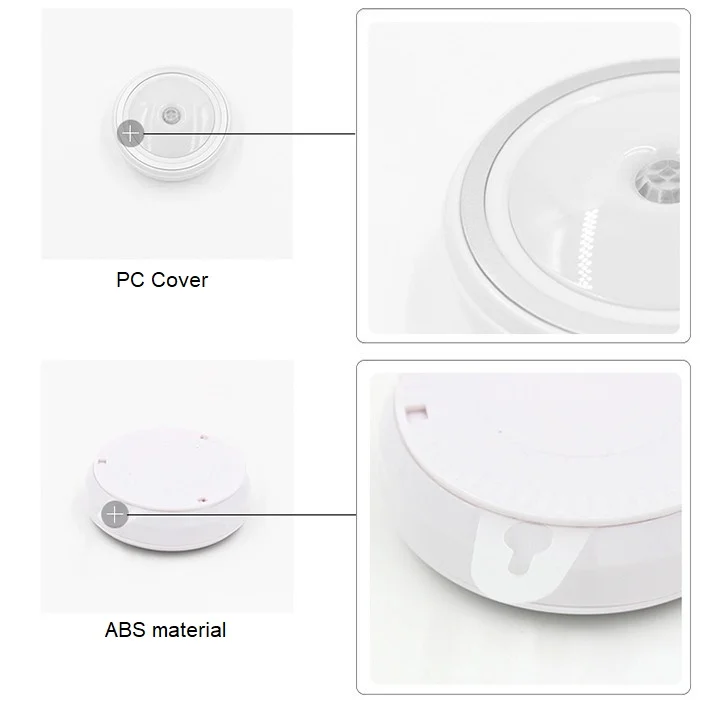 3PCS LED Night Light with Infrared PIR Motion Sensor Battery Powered Wall Light Round Night Lamp Cabinet Light Bedside Lamp 
3PCS LED Night Light with Infrared PIR Motion Sensor Battery Powered Wall Light Round Night Lamp Cabinet Light Bedside Lamp