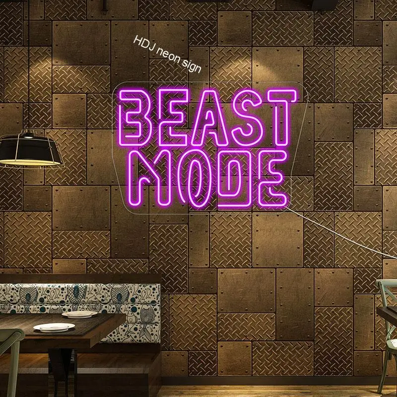 Custom LED Neon Sign Letter Beast Mode Suitable For GYM Bedroom Bar Garage Creative Background Decorative Light
Custom LED Neon Sign Letter Beast Mode Suitable For GYM Bedroom Bar Garage Creative Background Decorative Light