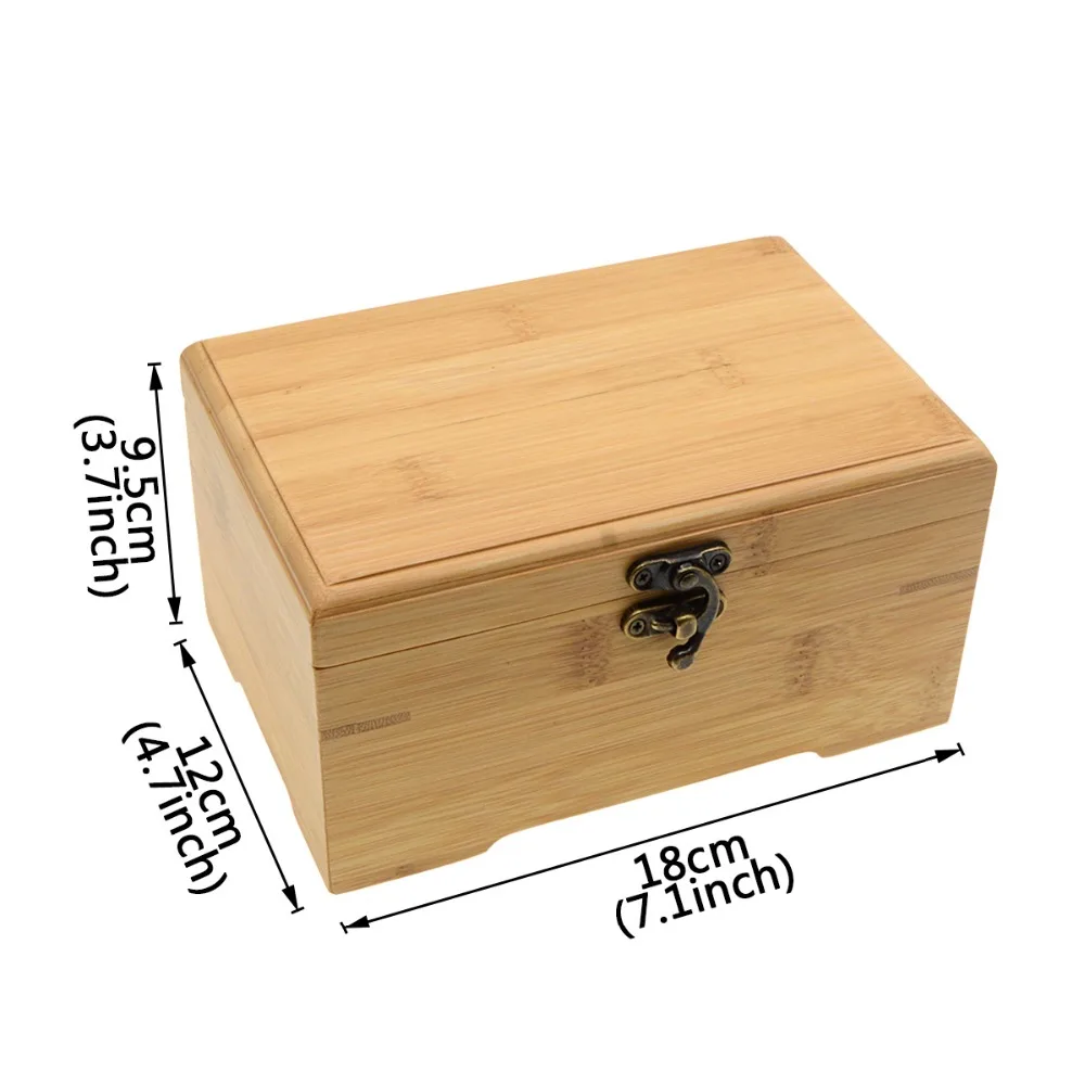 Vintage Trinket Jewelry Box With Lock Storage Rings Wooden Women Gift Makeup Organizer Home Wood Essential Storage Box Casket 
Vintage Trinket Jewelry Box With Lock Storage Rings Wooden Women Gift Makeup Organizer Home Wood Essential Storage Box Casket