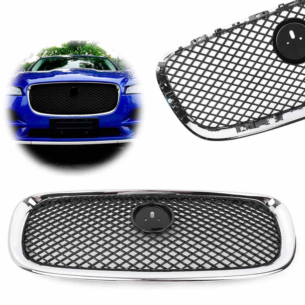 Передний бампер автомобиля, верхняя сетка, решетка радиатора для Jaguar XF XFR 2012 2013 2014 2015, хромированный Черный ABS с логотипом эмблемы
Передний бампер автомобиля, верхняя сетка, решетка радиатора для Jaguar XF XFR 2012 2013 2014 2015, хромированный Черный ABS с логотипом эмблемы