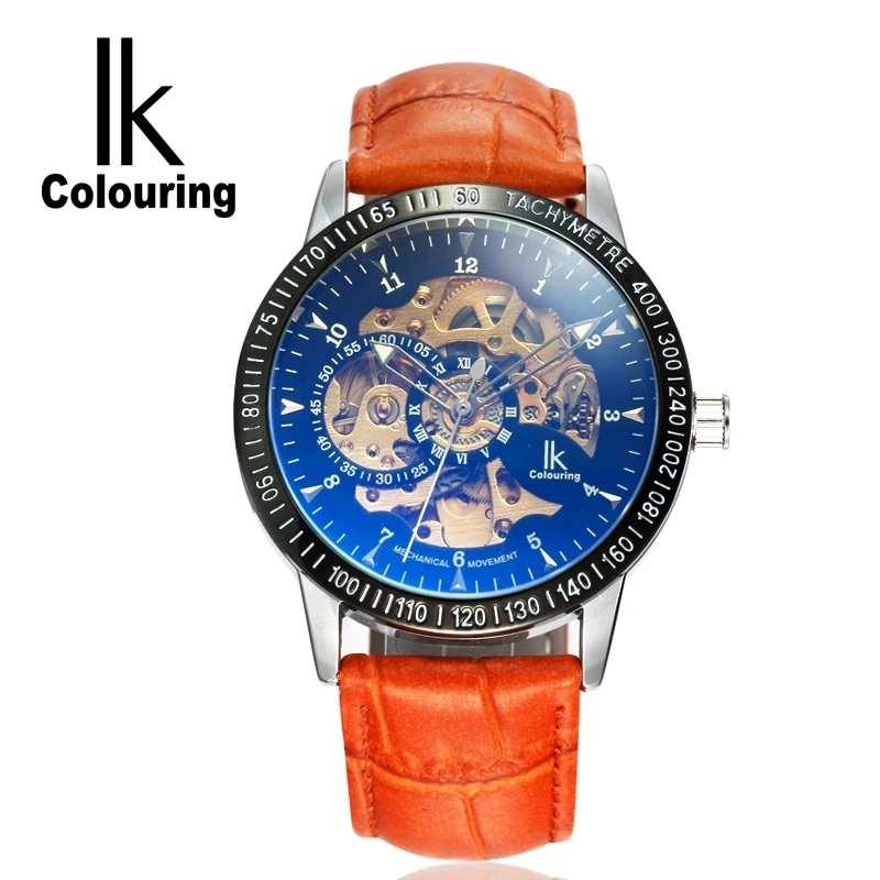 Mekaniska klockor IK Colouring Stylish Skeleton Mens Automatic Mechanical Wristwatch Leather Strap White Dial Golden Movement
Mekaniska klockor IK Colouring Stylish Skeleton Mens Automatic Mechanical Wristwatch Leather Strap White Dial Golden Movement