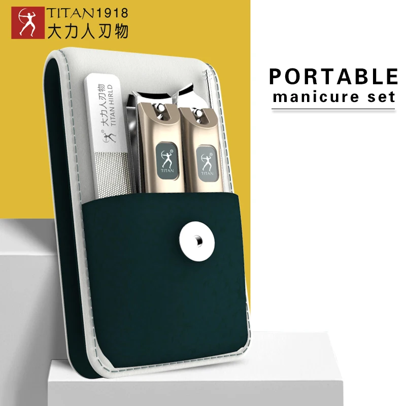 TITAN Portable Manicure Set Pedicure kit Stainless Steel Nail Clippers Tool Travel Grooming Case Gift Box Nail Scissors set
TITAN Portable Manicure Set Pedicure kit Stainless Steel Nail Clippers Tool Travel Grooming Case Gift Box Nail Scissors set