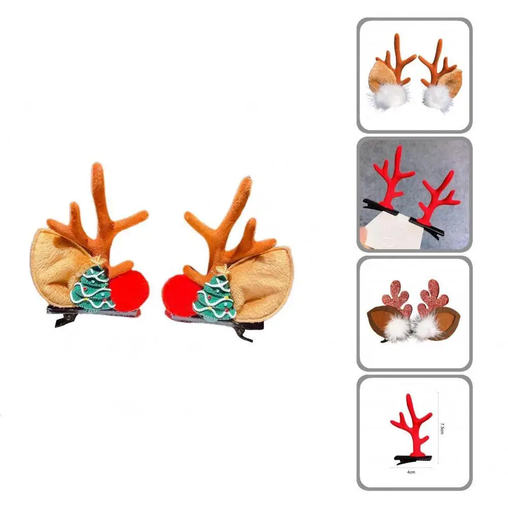 Stylish Hair Pin Attractive Anti-rust Decorative Antler Xmas Headwear Clip Headwear Clip Hair Clip 1 Pair
Stylish Hair Pin Attractive Anti-rust Decorative Antler Xmas Headwear Clip Headwear Clip Hair Clip 1 Pair