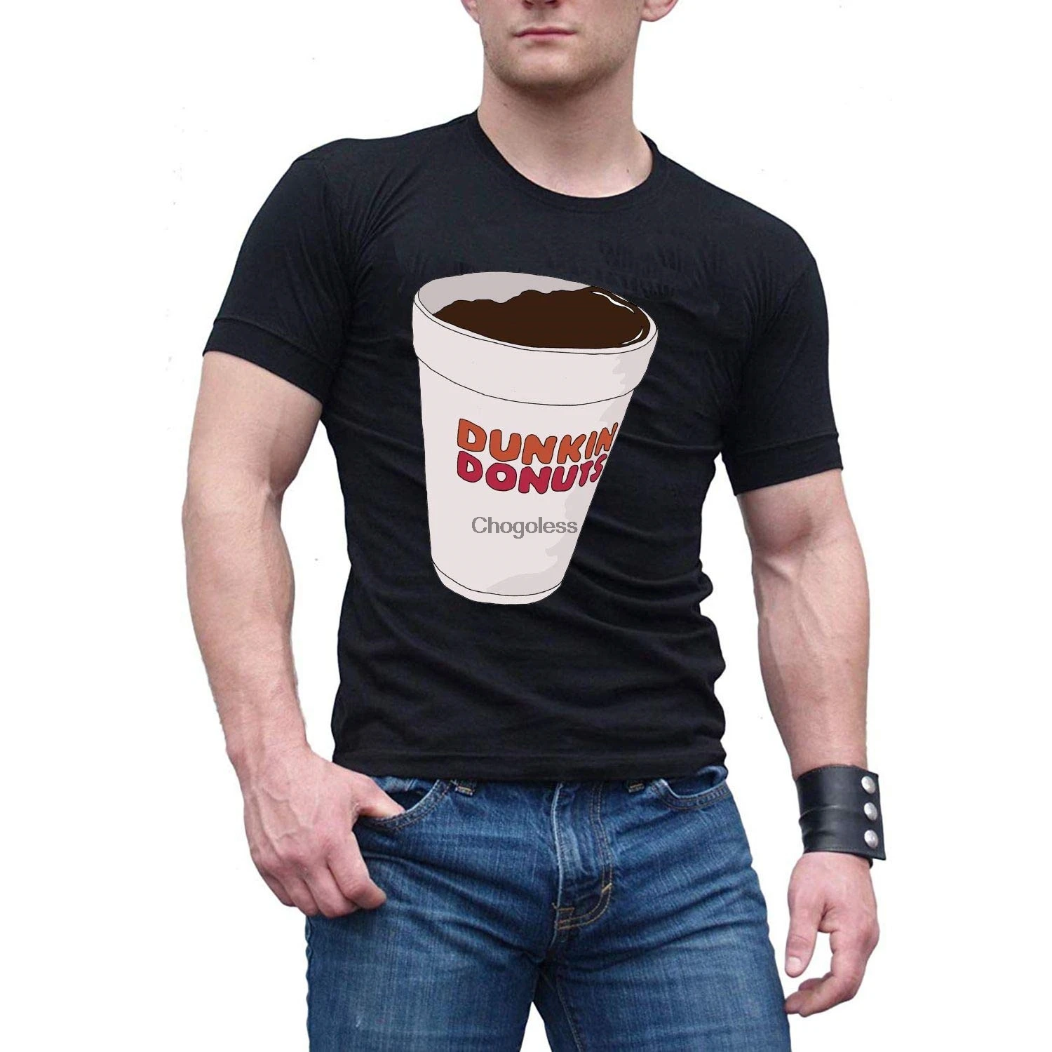 Men's Dunkin Donuts Cup Black Cotton T ShirtTee
Men's Dunkin Donuts Cup Black Cotton T ShirtTee