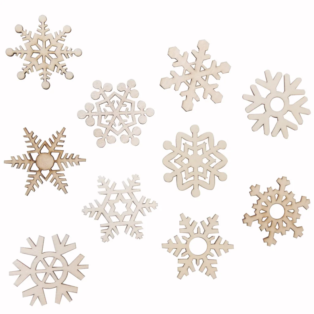 10Pcs Wood Christmas Snowflake Ornaments Rustic Christmas Decorations for Xmas Tree Hanging Pendant Party Festival Supplies
10Pcs Wood Christmas Snowflake Ornaments Rustic Christmas Decorations for Xmas Tree Hanging Pendant Party Festival Supplies