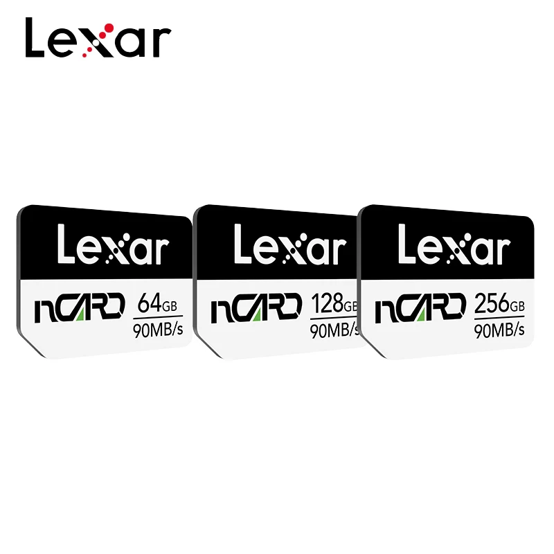 Карта памяти Lexar NM 256 Гб Скорость чтения 90 МБ/с./с высокое качество ncard 64 128 ГБ для