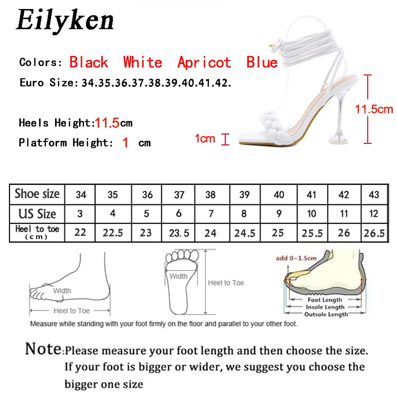 Eilyken 2021 New Summer Fashion Design Weave Women Sandals Transparent Strange High heels Ladies Sandals Open Toe Shoes
Eilyken 2021 New Summer Fashion Design Weave Women Sandals Transparent Strange High heels Ladies Sandals Open Toe Shoes