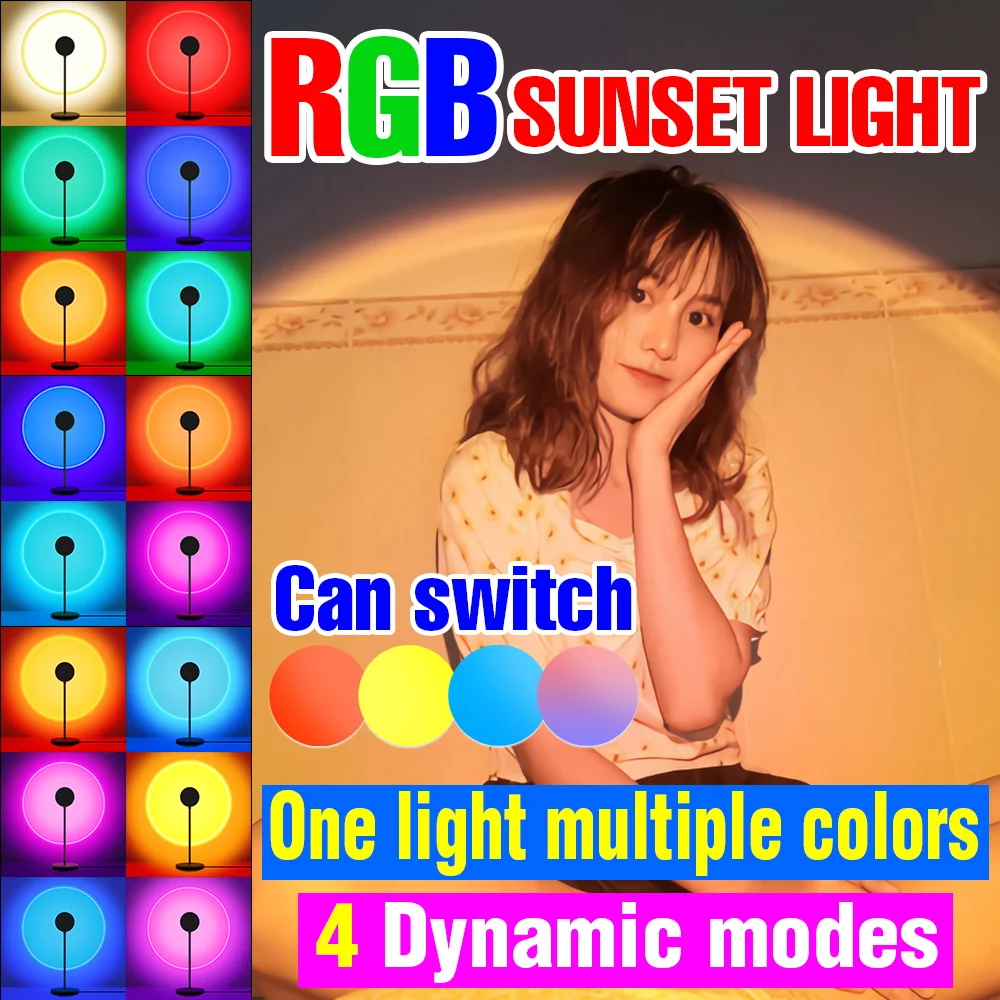 RGB-светильник с закатом, цветная проекционная лампа, 5 В, Ночной светильник, светодиодный Настольный светильник, домашняя фотография, декора...
RGB-светильник с закатом, цветная проекционная лампа, 5 В, Ночной светильник, светодиодный Настольный светильник, домашняя фотография, декора...