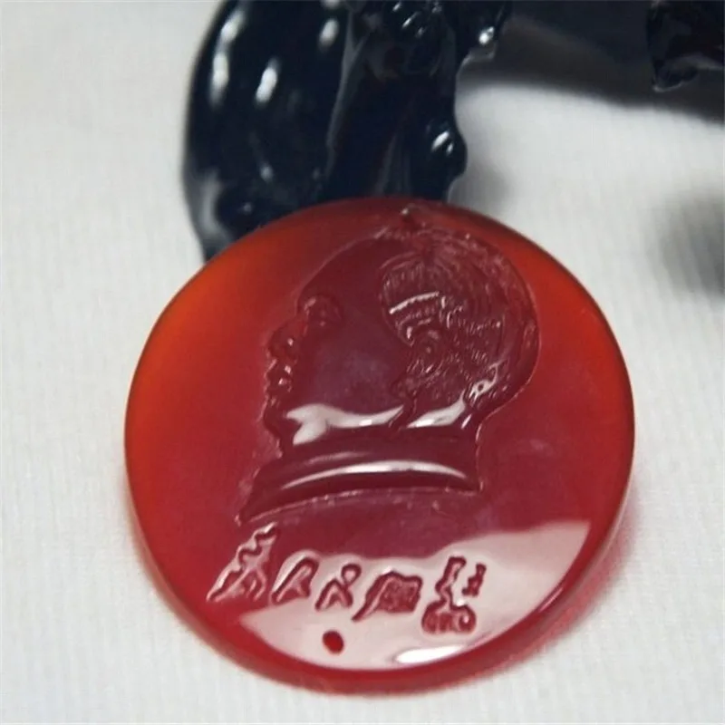 China's Natural Jade, Red Chalcedony, Hand Carved Chairman's Statue, Jade Pendant, Fashion Carved Jewelry Gift Necklace
China's Natural Jade, Red Chalcedony, Hand Carved Chairman's Statue, Jade Pendant, Fashion Carved Jewelry Gift Necklace